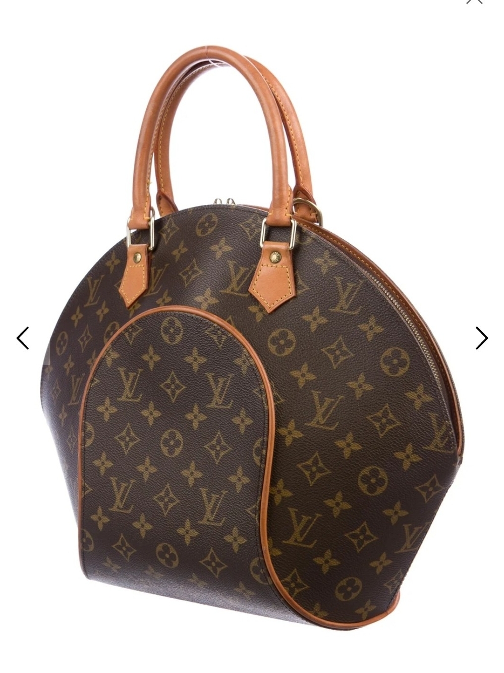 Louis Vuitton Monogram Crescent Satchel in Brown and Tan